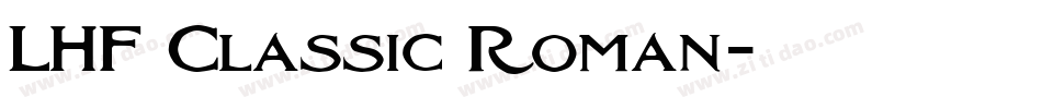 LHF Classic Roman字体转换